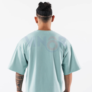 Camisetas de gran tamaño para hombres de alta calidad, el mejor diseño personalizado, logotipos impresos, Manga corta transpirable, informal, ajuste holgado, longitud larga - Product Image 3