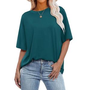 Bangladesh เสื้อยืดคอกลมแขนสั้นสำหรับผู้หญิง, เสื้อยืดผ้าฝ้ายสำหรับ100% ใส่สบาย - Product Image 1