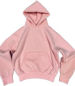 Sudadera con capucha en blanco personalizada de la mejor calidad al por mayor, sudaderas con capucha recortadas cuadradas de gran tamaño Vintage French Terry para hombre - Product Image 6