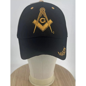 Masonic Mason Embroidered <b>Black</b> <b>Baseball</b> Hat <b>Cap</b> Regalia <b>Baseball</b> <b>Cap</b> Embroidery Letter Hip Hop Custom Hats 2025 - Product Image 1