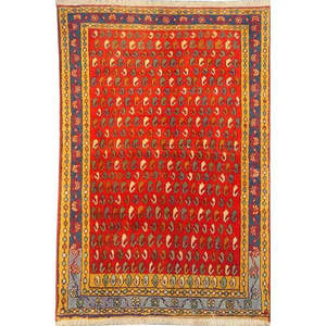 Auténtico Alfombra Persa Turcoman de Estilo Tradicional, Anudada a Mano, para Interiores, con Lana Natural y Algodón, 4'7 x 3'1, Panr02208 - Product Image 1