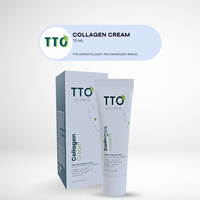 Crème de nuit pour le visage au collagène TTO Clinic 75 ml, hydratante, anti-âge, raffermissante, acide hyaluronique, vitamine E, huile de jojoba, huile de camomille