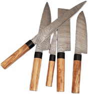 El yapımı şam çelik özel mutfak şef bıçak seti yüksek kaliteli karbon çelik sebze kesme bıçağı Wood ahşap deri