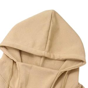 Sudaderas con capucha con logotipo personalizado de algodón 100% para hombre, forro polar cómodo en colores personalizados de talla grande - Product Image 4
