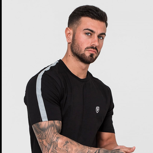 Chemise à manches courtes personnalisée imprimée à la mode pour hommes T-shirt uni T-shirt en coton sérigraphié - Product Image 3