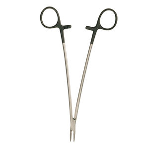 Pinzas de soporte de aguja con mango de anillo recubierto negro, tamaño de 8 pulgadas, pinzas de aguja Debakey de sutura quirúrgica de acero metálico - Product Image 3