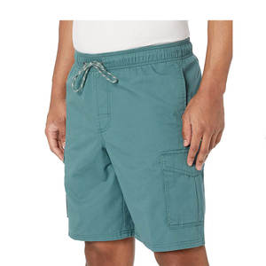 Pantalones cortos con cordón para hombre con logotipo personalizado, pantalones para correr, pantalones cortos de chándal informales de algodón Terry transpirables gruesos para hombre - Product Image 1