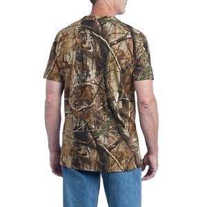 T-shirt de chasse OEM léger coupe-vent pour l'extérieur, motif camouflage Real Tree, forêt, jungle, palmiers, séchage rapide, vente en gros - Product Image 4