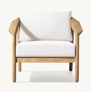 Modern Spanish Design <b>Outdoor</b> Furniture Natural Teak <b>Lounge</b> <b>Chair</b> for Bedroom Living Room Hotel Villa Apartment Workshop - Product Image 4