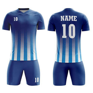 Uniformes de Fútbol Sublimados de Último Modelo con Logotipo Personalizado, Uniformes Deportivos Sublimados Completos para Hombre, MOQ Bajo, Antibacterianos - Product Image 1