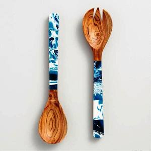 Accesorios de Último Modelo, Juego de Servidores de Ensalada de Acacia, Ecológicos, Aptos para Lavavajillas, Utensilios para Ensalada, Cocina, Hechos en India - Product Image 5