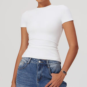 เสื้อออกกำลังกายแขนยาวสำหรับผู้หญิงเสื้อออกกำลังกายแบบหลวมๆแห้งเร็วเสื้อแยกข้างมีรูที่นิ้วโป้ง - Product Image 5