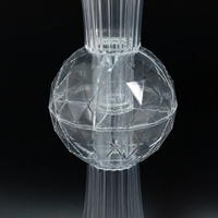 Support à fleurs moderne de luxe en fer et acrylique, centre de table pour mariage, vase pour événements de mariage