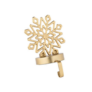 Original Snowflake <b>Stocking</b> <b>Hanger</b> Holder New Design <b>Stocking</b> Holder Excellent With Gold Color Finishing - Product Image 6