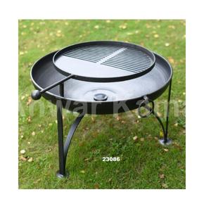 Cuenco de fuego de hierro negro de Venta caliente con tres brazos oscilantes de barbacoa para la cocina casera y la decoración del hotel - Product Image 6