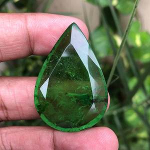 Calidad de exportación 100%, piedra de corte redondo de Esmeralda zambiana Natural, piedra preciosa de Esmeralda suelta para uso de joyería a precios a granel, OEM - Product Image 2