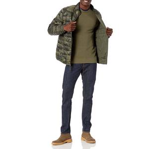 2025 chaquetas acolchadas con cremallera de estilo de camuflaje para hombre, cuello levantado de invierno, burbuja acolchada con capucha, servicio OEM disponible - Product Image 4