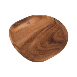 Set d'assiettes de service en bois d'acacia de par crescent crafts - Product Image 1