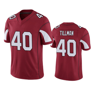 เสื้อเจอร์ซีย์ฟุตบอลแบบอเมริกันแขนสั้นผลิตจากผ้าเจอร์ซีย์ขายส่ง - Product Image 3