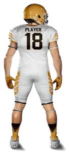 Último diseño Ropa deportiva al aire libre Uniforme de fútbol americano de manga corta de tamaño personalizado de alta calidad - Product Image 5