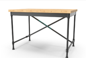 Table basse industrielle antique moderne cadre en fer velours rectangle supérieur en bois résistant à l'eau pour une utilisation en extérieur hôtels parcs - Product Image 3