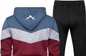 Premium Quality Hooded Solid <b>Jogger</b> Suit | Custom Color Tracksuit Men <b>Women</b> | 100% Cotton Breathable Anti-Bacterial <b>Fleece</b> - Product Image 4
