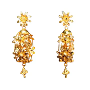 Super Quality <b>Earrings</b> Set with Traditional Designed 22CT Gold Plated Jhumka Style <b>Earrings</b> Jewelry for Women Wear by Exporters - Product Image 2