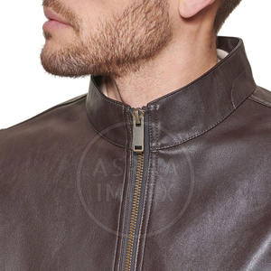 Diseñe sus propias chaquetas de cuero a la moda Chaqueta de cuero de alta calidad para hombre al mejor precio Chaqueta de cuero de manga larga - Product Image 6