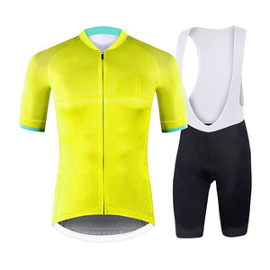 Conjunto de Jersey y babero de manga corta con impresión por sublimación personalizada, nuevo uniforme de ciclismo al por mayor - Product Image 3