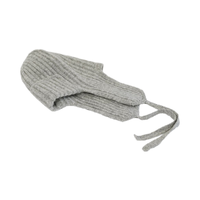 Chapeau d'hiver bio MONECO avec oreillettes en laine de mouton de Mongolie blanche, écologique, tissu courant, unisexe, adultes, réglable, plat