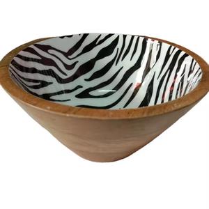 Tazón de Ensalada Desechable Ecológico de Madera de Acacia al por Mayor, Diseño Ondulado, Gran Capacidad, Apto para Lavavajillas, Color y Logotipo Personalizables, Lodi Impex - Product Image 5