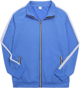 Combinaison de loisirs, combinaison de fitness, jogging pour hommes, coton, surdimensionné, salle de sport, fitness, sport, veste de survêtement zippée + pantalon long - Product Image 3