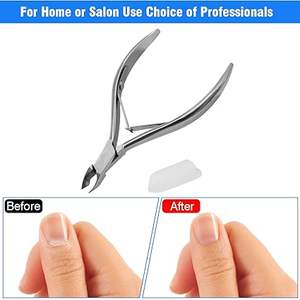 Kit de herramientas de manicura de acero inoxidable duradero, pinza y cortador de cutículas para belleza, removedor de piel muerta y empujador de cutículas - Product Image 3