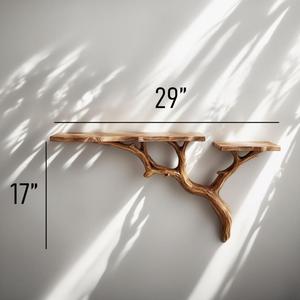 Étagère d'angle flottante 100% naturelle de haute qualité, 1 pièce, étagères murales d'angle en bois massif, extrémité ronde, montage mural, étagère d'angle de présentation - Product Image 5