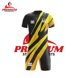 Venta al por mayor logotipo personalizado de alta calidad ropa deportiva transpirable fútbol Jersey fútbol desgaste uniforme conjunto - Product Image 6