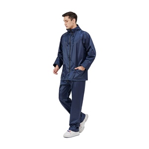 Outdoor Multi-Functional Simple Motorcycle Raincoat Waterproof Durable Breathable Rain Suit With Double Cuff For Men - Product Image 1