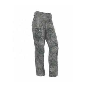 Pantalon de chasse décontracté pour homme, 100% polyester, tissu en toile, fermeture à glissière et boutons, poches avant, arrière et latérales, ceinture, pantalon de chasse - Product Image 3
