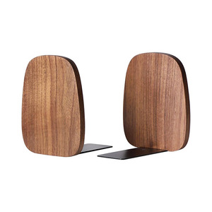 Unique <b>Decor</b> Wooden and Metal <b>Book</b> End 1 Piece for Bookshelf and <b>Book</b> Holder Best <b>Book</b> Lover Gift - Product Image 1