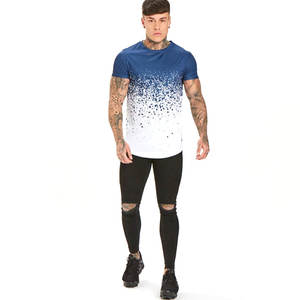 Logo personnalisé 100% coton Designer T-Shirt pour hommes solide tricoté uni grande taille vêtements pour hommes Logo avant 200 grammes poids du tissu - Product Image 5