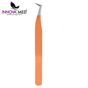 Pinzas de extensión de pestañas de acero inoxidable, venta al por mayor, con etiqueta personalizada, con Logo INNOVAMED - Product Image 6