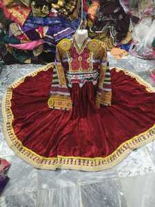 Vestido Afgano Kuchi de la Mejor Calidad para Mujer, Nuevo Diseño, Patrón Sólido, Decoración de Encaje, Fabricación Profesional Informal, Cantidad al por Mayor - Product Image 3