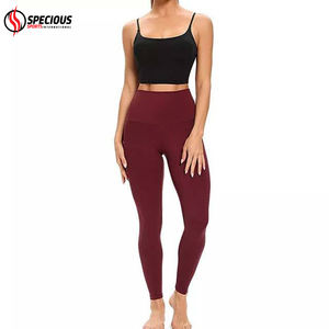 Leggings de Yoga para Mujer, Estilo Moderno, Hechos en Pakistán, Color Sólido, Transpirables, Cintura Alta, Pierna Ancha, Elásticos en 4 Direcciones, Venta al Por Mayor - Product Image 6