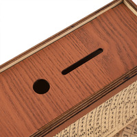 Boîte de rangement d'argent personnalisée, décoration de la maison, cadeaux originaux, tirelire en bois