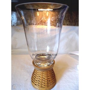 Llamativo aspecto de primera calidad chapado en oro de Metal y claro hecho único diseñador huracán portavelas MESA DE BODA decorativa - Product Image 3