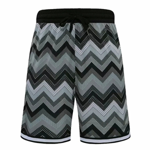 2024 pantalones cortos de baloncesto de tela de poliéster para gimnasio informal con logotipo totalmente personalizado pantalones cortos deportivos de malla para hombres - Product Image 4