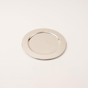 Elegant Modern Design Golden Charger <b>Plates</b> Customizable 9-Inch Round Dishes for Hotels - Product Image 4