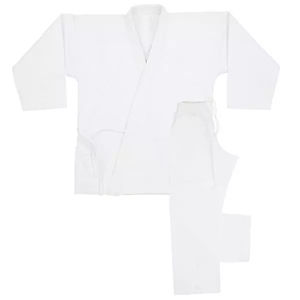 Uniforme de Karate, Uniforme de Entrenamiento de Jiu Jitsu Gi, Trajes de Artes Marciales Ligeros, Uniforme de Entrenamiento de Karate Deportivo Tradicional Blanco - Product Image 6