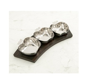 Trending Design Wood Nuts Server With Tray Prime Quality Tableware Chocolate Server From Best Exporter In India - Product Image 3