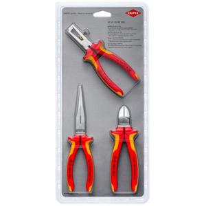 For Knipex Electrical <b>Set</b> VDE 3-Piece <b>Plier</b> <b>Set</b> - Product Image 1