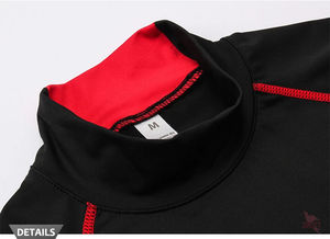 NEW Compression Running Shirt Men Turtle Neck Long Sleeve Fitness T Shirt Elastic Quick Dry Gym Training Athletic Sportswear <b>Top</b> - Product Image 2